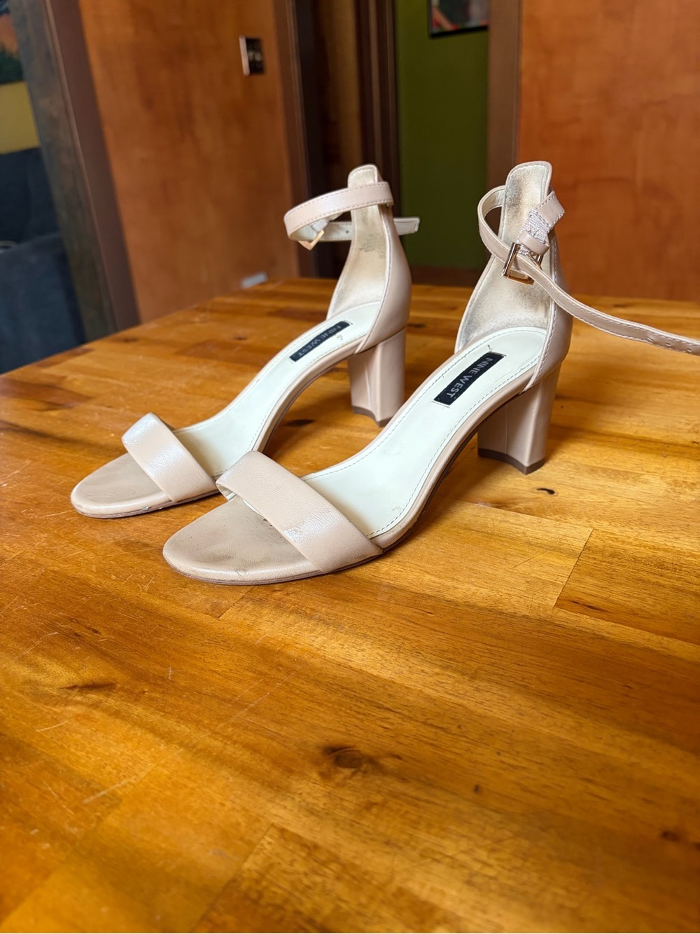 Nine West Blush Ankle-Strap Block Heel Sandals